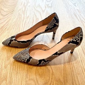 J. Crew Lucie (Colette) Pumps Snake-Embossed NWT